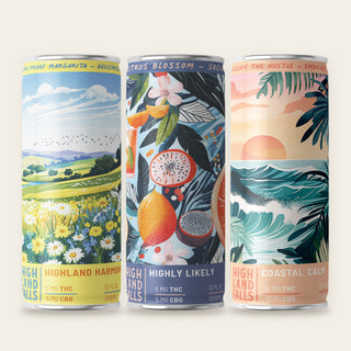 Find Your Falls Variety 12-Pack: Highland Harmony, Highly Likely and Coastal Calm THC seltzer cans
